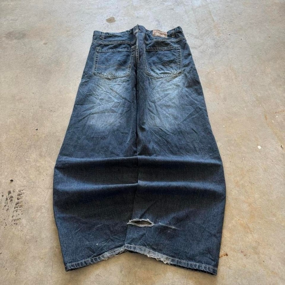 Baggy Wide Leg Attitude DNM Southpole Styl Y2K Faded Skater Vintage Jeans 42x32